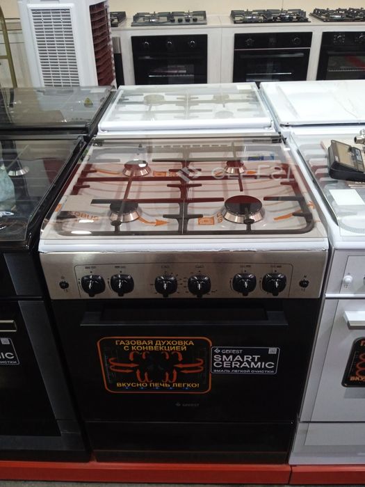 Газовая плита Gefest c конвекцией и газовой духовкой  в стиле Hi-tech