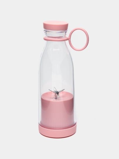 Портативная бутылка блендер. Зеленый и розовый цвет