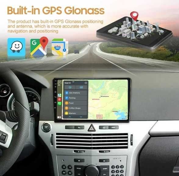 Navigatie  Android OPEL ASTRA H Dedicata / carplay + Camera Marsarier