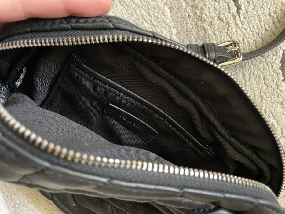 Geanta Mango neagra piele ecologica