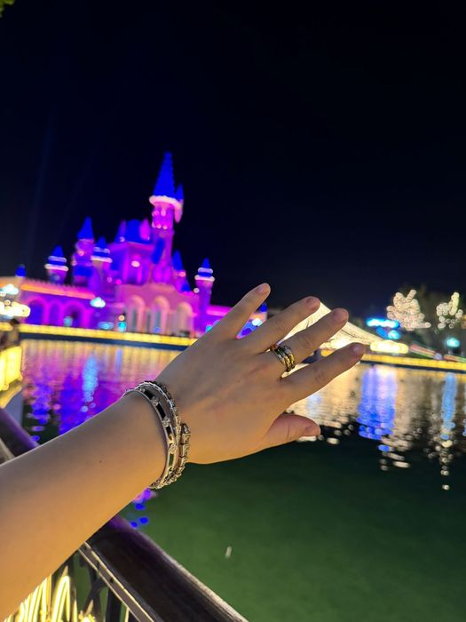 Желтый золото кольцо