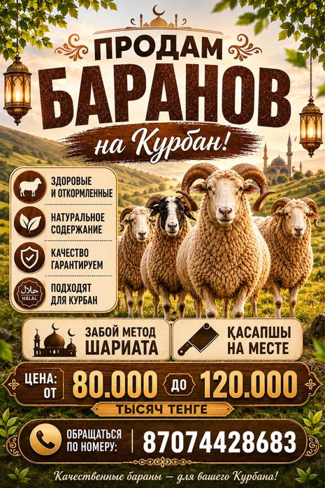 Продам баран на Курбан айт