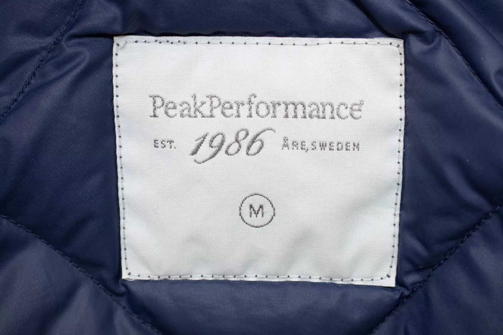 Peak Performance оригинално мъжко яке гъши пух синьо пухено есенно М