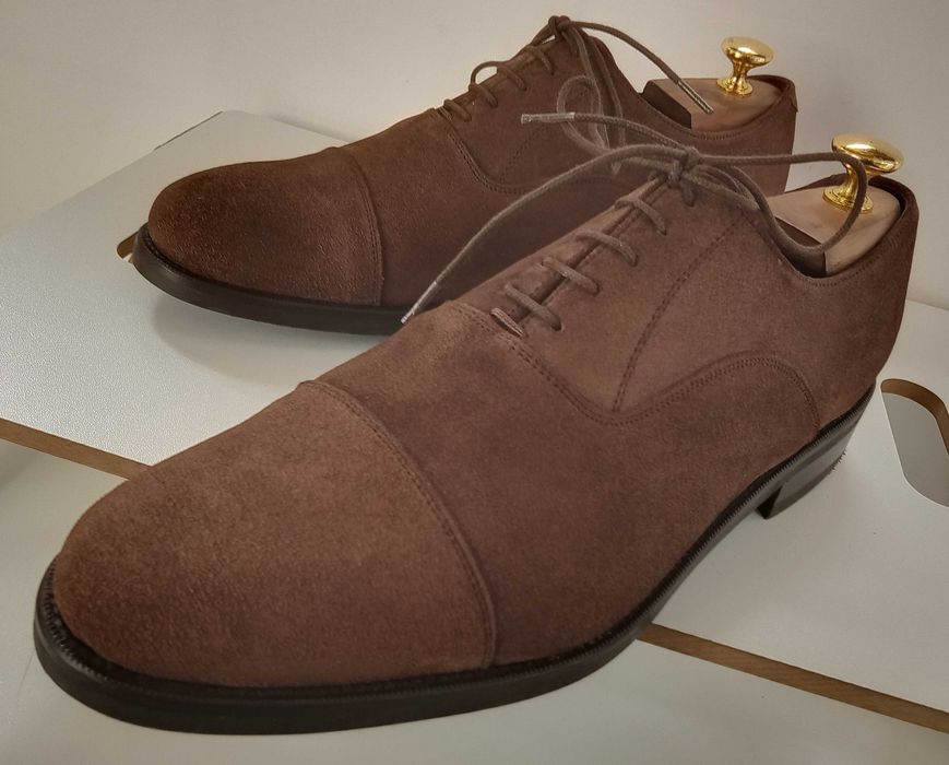 Pantofi oxford 44 lucrati manual Scalpers NOU piele naturala moale