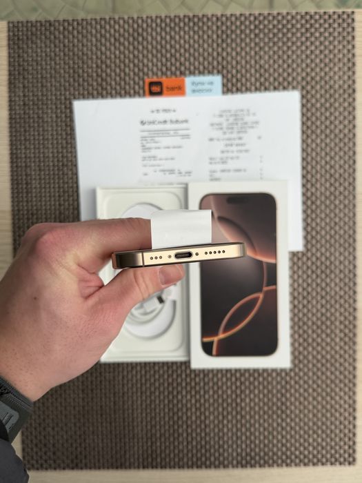 КАТО НОВ!/*ЛИЗИНГ*/ iPhone 16 Pro 256Gb Desert Titanium 24М гаранция