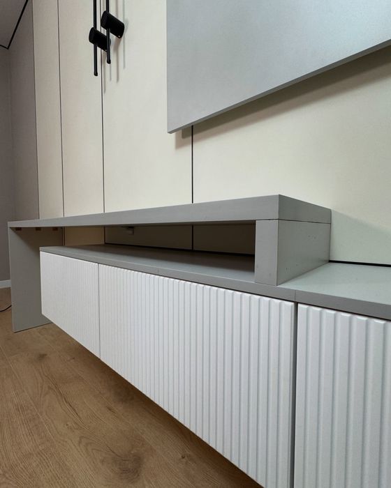 Гибкий мрамор,Тв зона установка