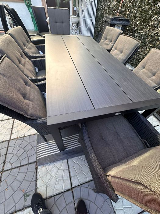 Masa cu scaune ratan