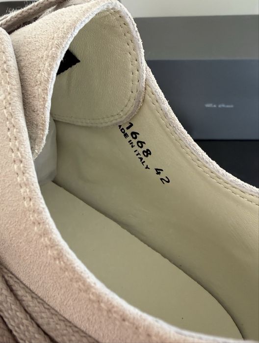 Rick Owens Hollywood megalace suede sneakers