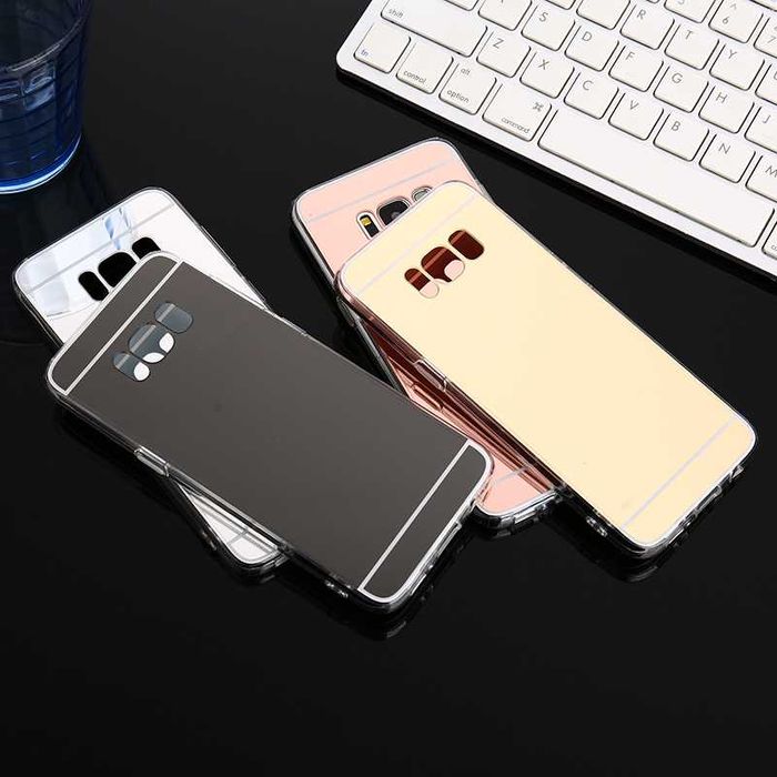 Husa silicon cu spate oglinda pentru Samsung S8 / S8 Plus / Note 8