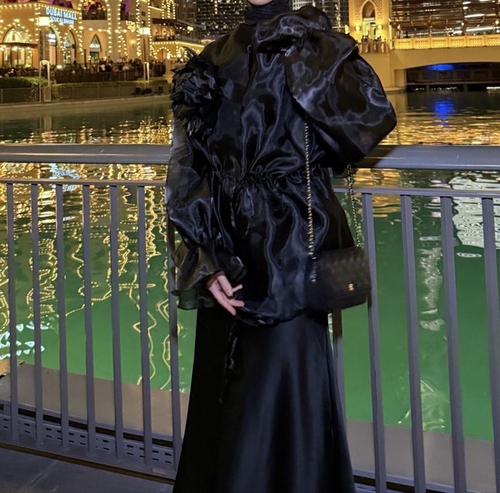 Продаю красивый чёрный комплект 3 в 1 в стиле modest fashion