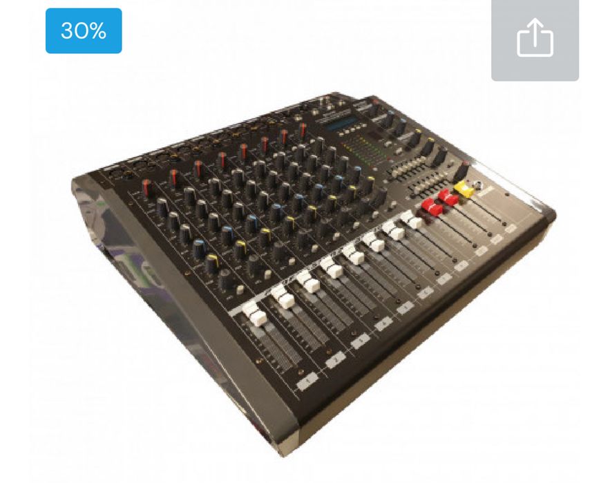 Mixer audio activ amplificat 2x800W 8 Canale Bluetooth USB consola DJ