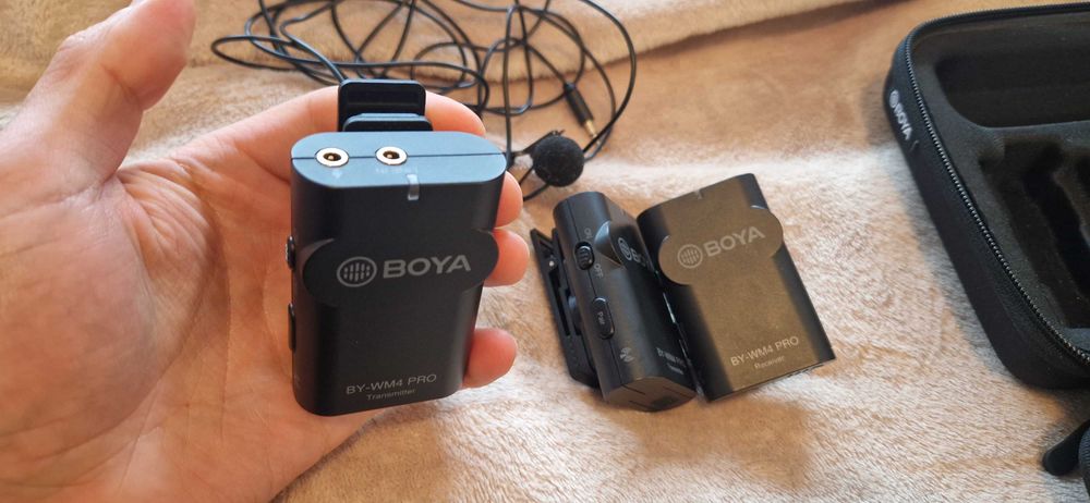 BOYA BY WM4 Pro K2 Безжичен микрофон петличка за GoPro или телефон