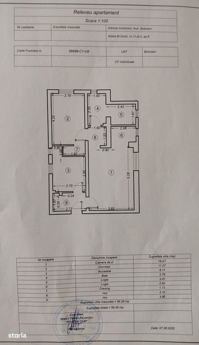 PROPRIETAR- vand ap 2 camere mobilat, cu boxa si loc parcare