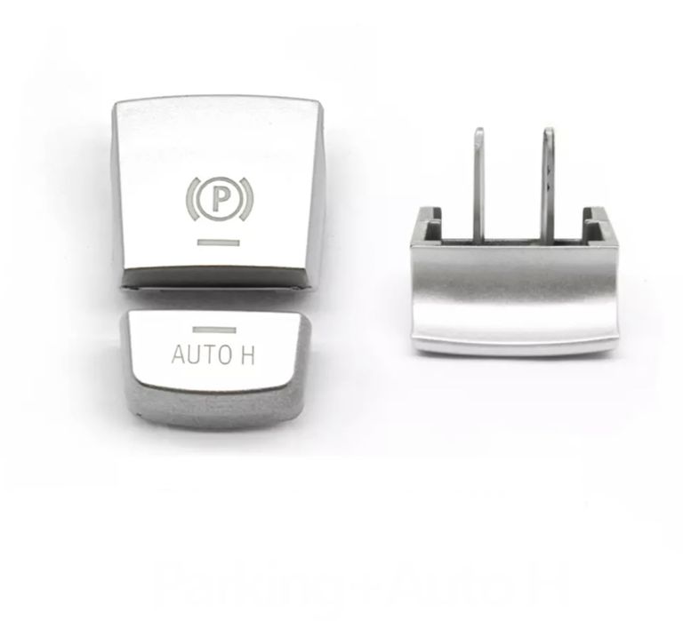 Set buton capac parcare frana mana Rosu Argintiu Bmw F10 F25 F01 F06
