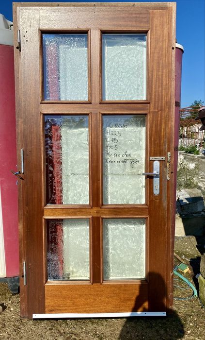 Usa intrare casa lemn masiv termopan H 223 x L 113 Germania