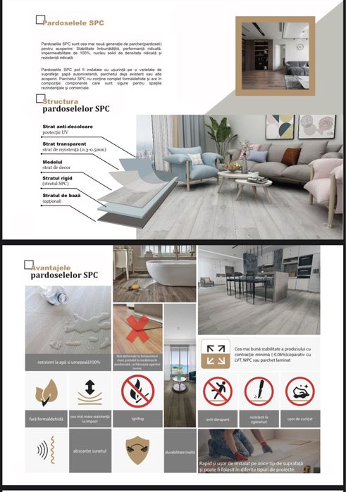Parchet / pardoseala SPC