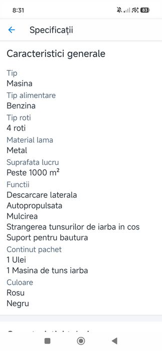Mașină de tuns iarba