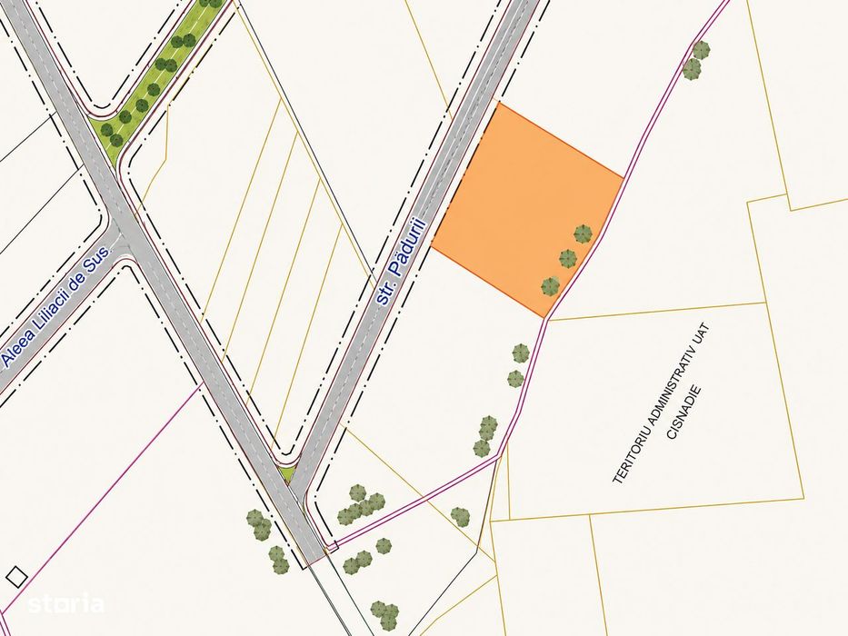 Teren de vânzare, 1300 mp, zonă suburbană CISNADIE