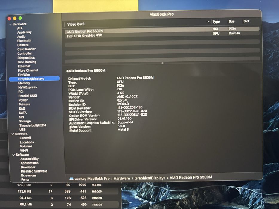 MacBook Pro  A2141 16 Inch / I9 / 1TB SSD