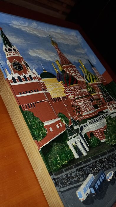 Картина резная из дерева