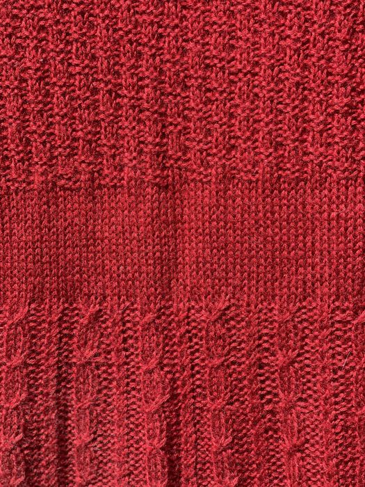 Плетена рокля в цвят керемидено червено