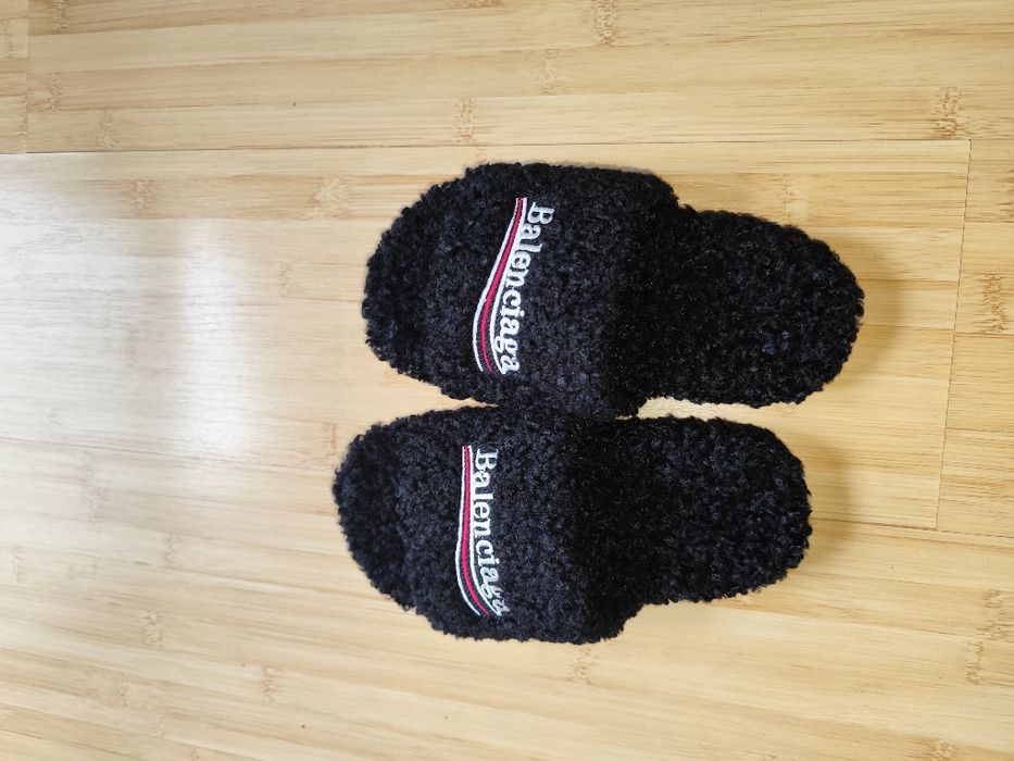 Papuci Balenciaga Fluffy Black – Mărimea 37 – NOI (fără etichetă)
