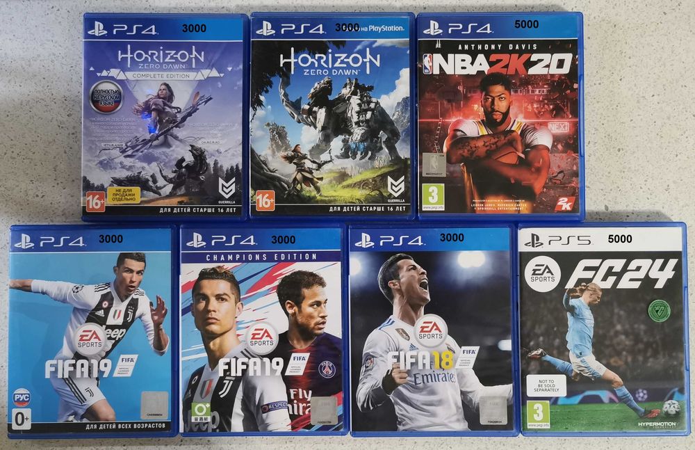 Диски с играми на PS4/PS5