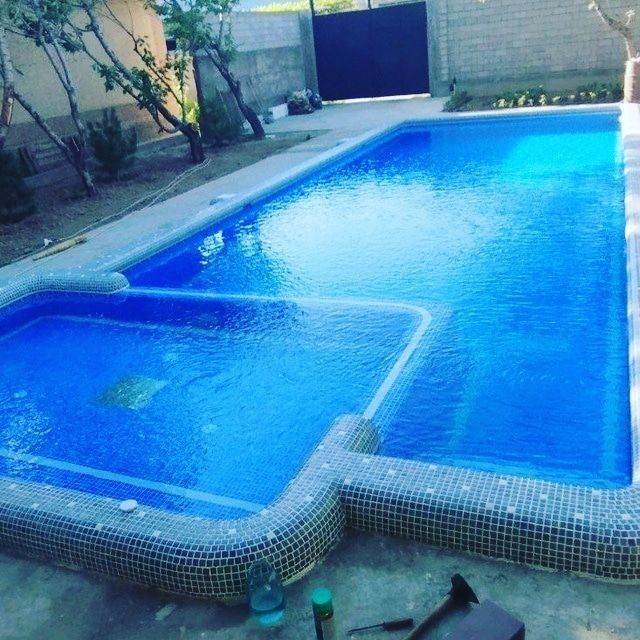 бассейн строим водопады фонтаны