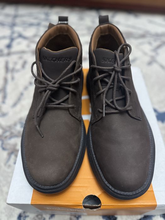 Мужские ботинки Скечерс из натурального нубука