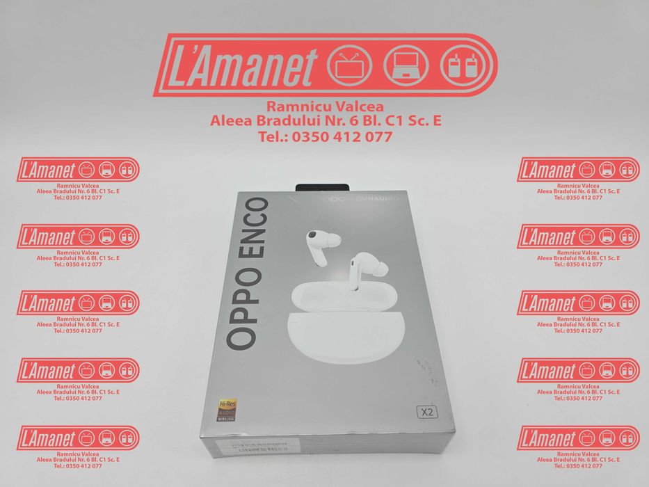 Casti OPPO Enco X2 White Bluetooth In-Ear Microfon NC Sigiliu Intact