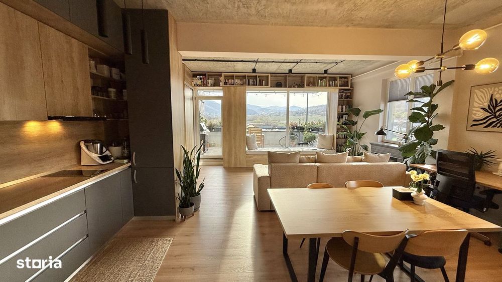 Penthouse panoramic modern,lumină naturală, terasă & lifestyle premium