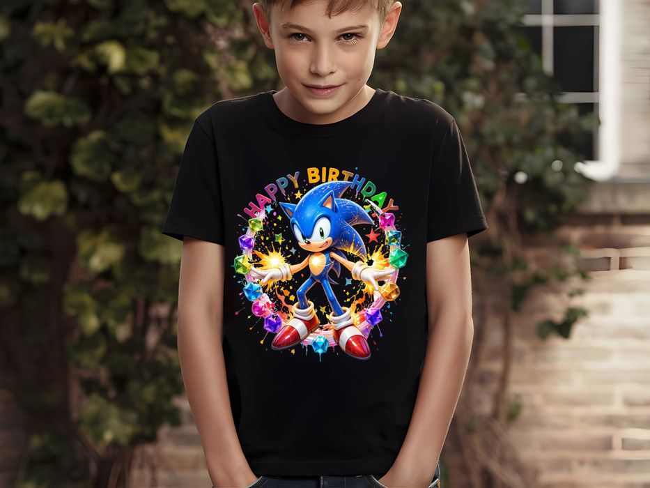 Детски тениски за рожден ден със Соник SONIC