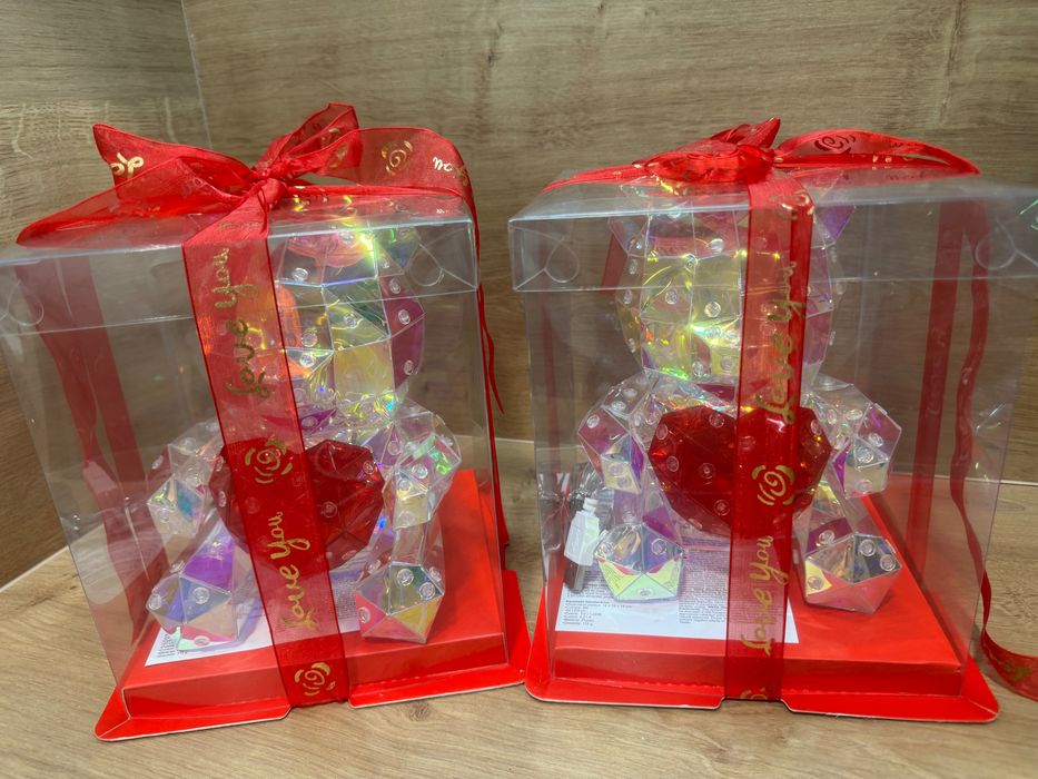 Мечета и зайчета от рози, мечета с LED лампички светещи