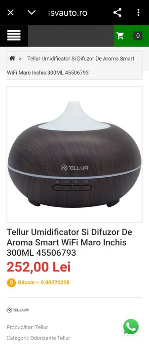 Umidificator Si Difuzor De Aroma Smart