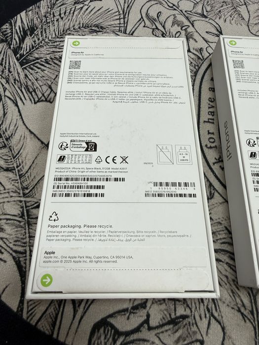 iPhone 17 Air 512gb - нови с гаранция