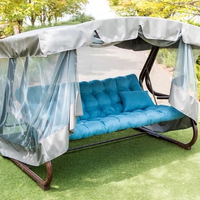 Садовые качели с москитной сеткой