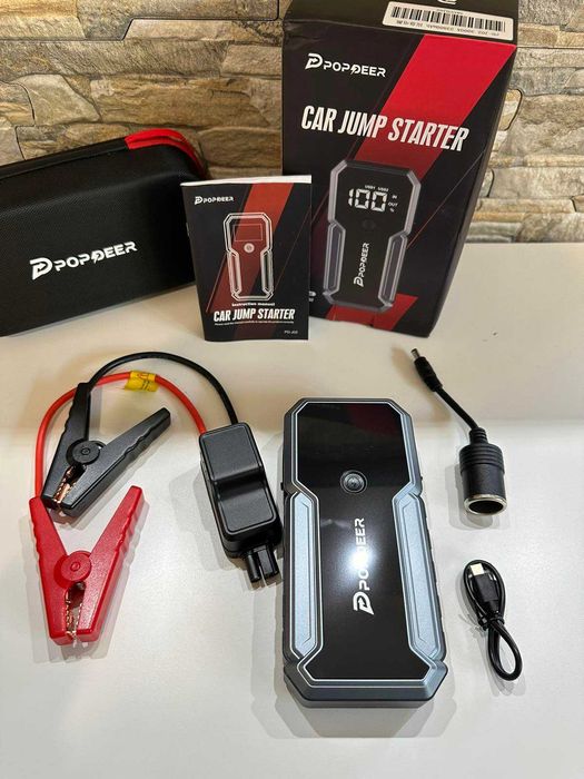 Авариен стартер за акумулатор за автомобили Popdeer 3000А 23800mAh НОВ