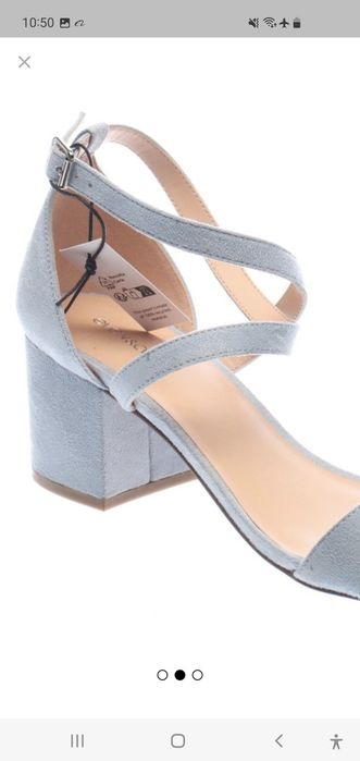 Sandalute elegante de dama de culoare bleu, superbe