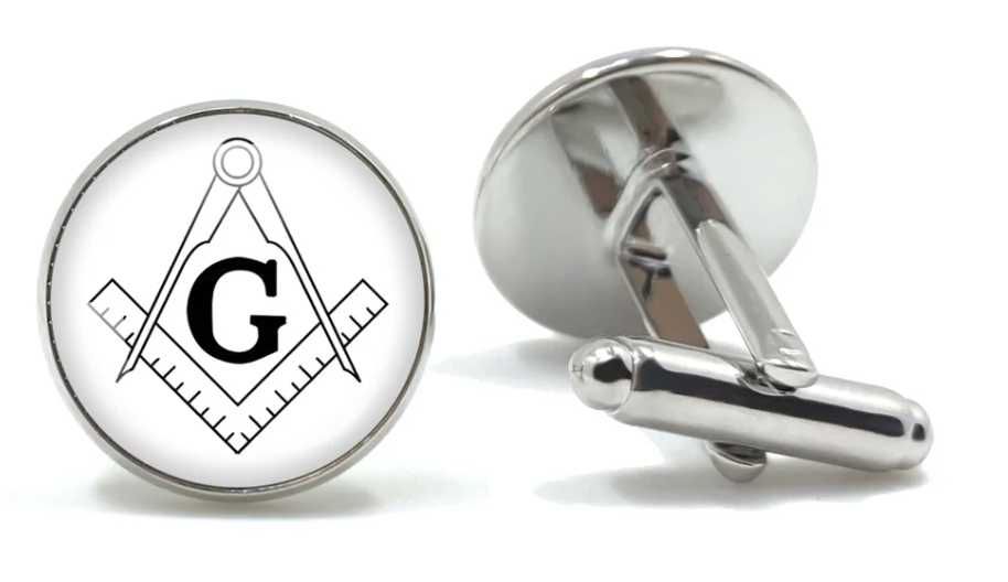 Копчета за Ръкавели Масонски Тамплиер Freemasons Illuminati Cufflinks