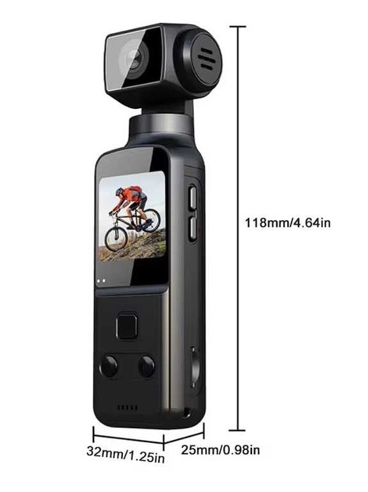 Джобна 4K Ultra HD Action камера 1.33Inch LCD Screen 270* Wifi с 64Gb SD card