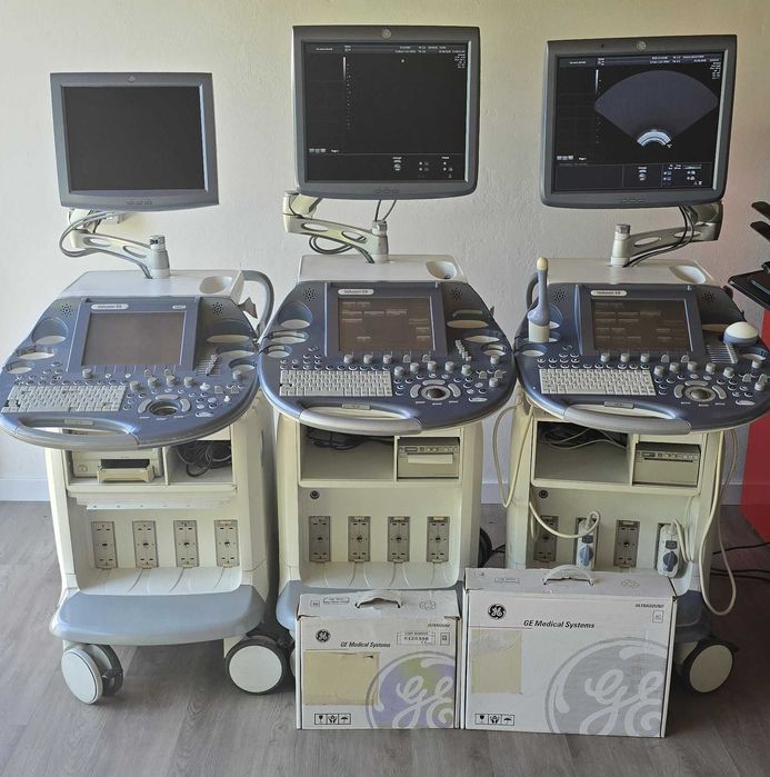 URGENT! VAND Lot ecografe GE Voluson E8 Expert, sonde medicale, !!CADOU!! - multifunctionala color HP CM4540MFP