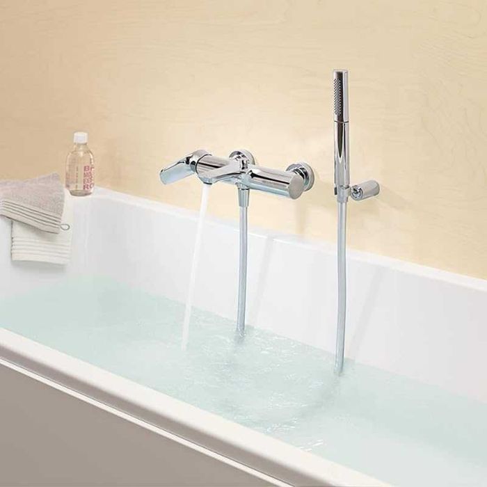 Смесител за вана/душ стенен хром – Jacob Delafon Aleo+ E72319-CP