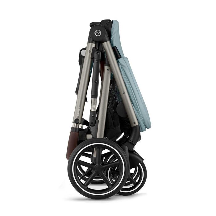 Нова Бебешка Детска Количка за Близнаци Cybex Gazelle S, 2 години Гаранция, 0-4г, 0-22кг, Синя или Кафява