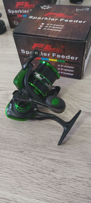 SET 2 Feedere FL Aqua Feeder 3.60 + 2 Mulinete FL Sparkler 5000