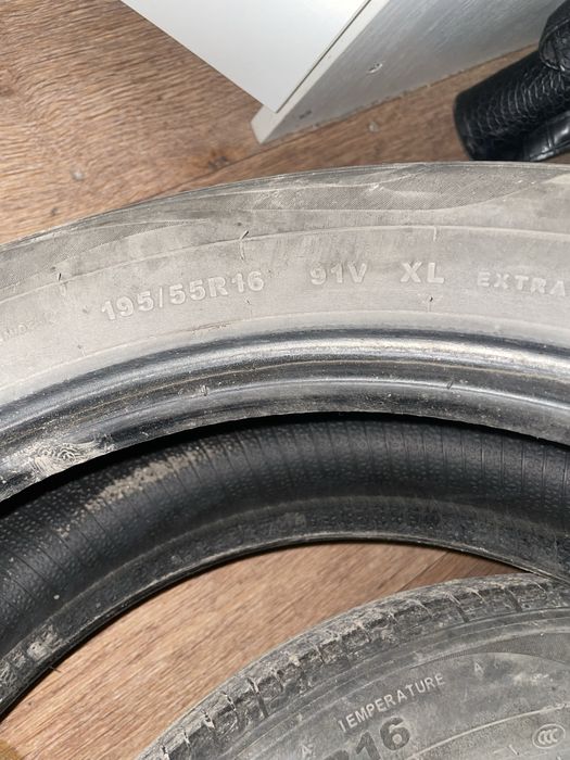 Продам шины б/у 195/55R16 летний