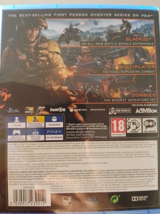 Call of duty black ops ps 4