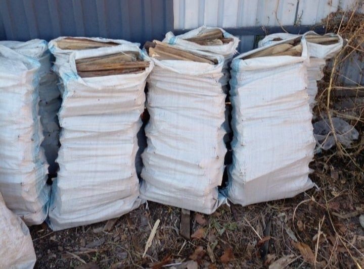 Дрова в мешках по 1000тг
