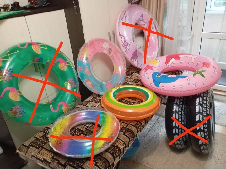 Продам круги и надувные игрушки для плавания