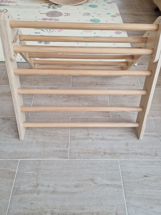 Триъгълник на Пиклер и 2в1 пързалка и стълбичка (дърво - Playtive)