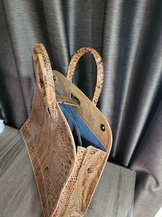 Geanta piele șarpe